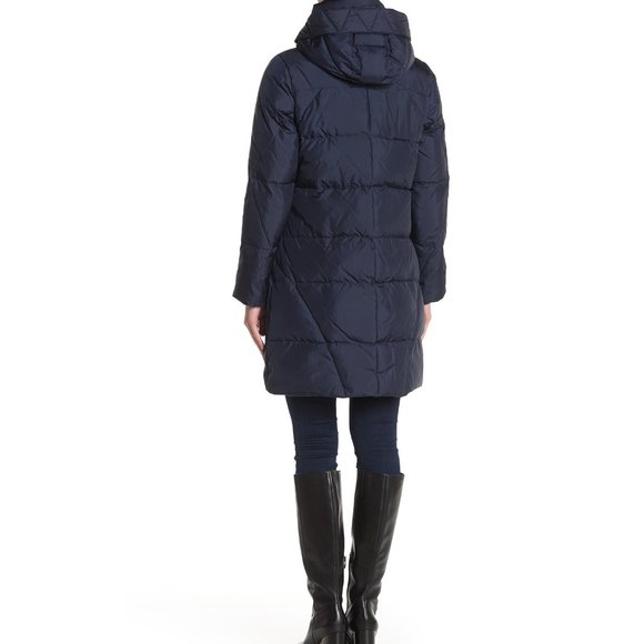 NWT Cole Haan Puffer Down Jacket- with Hood for Cold Weather - Picture 4 of 13